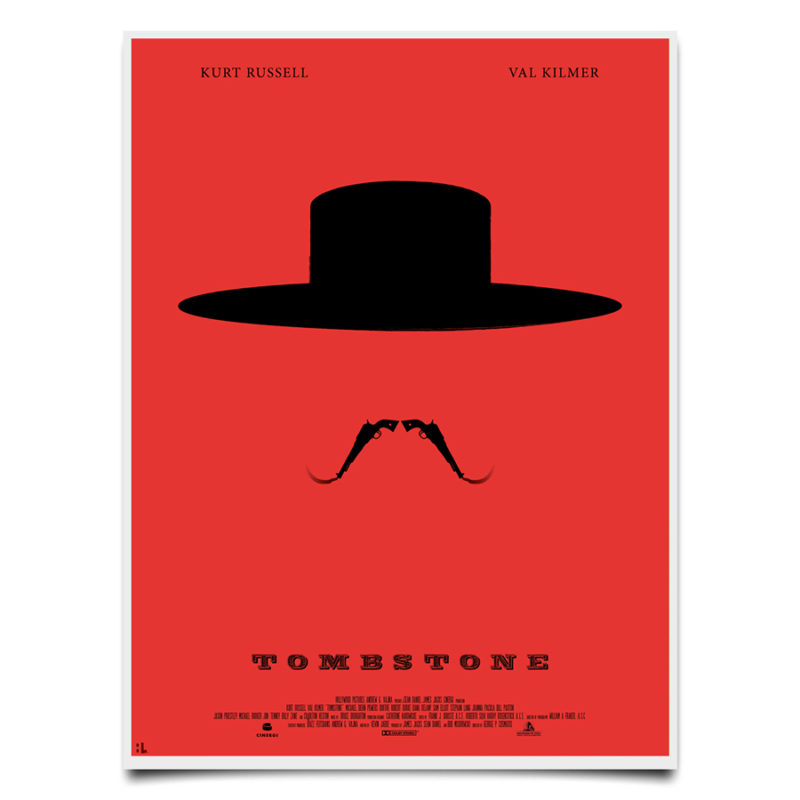 Tombstone minimalist movie poster